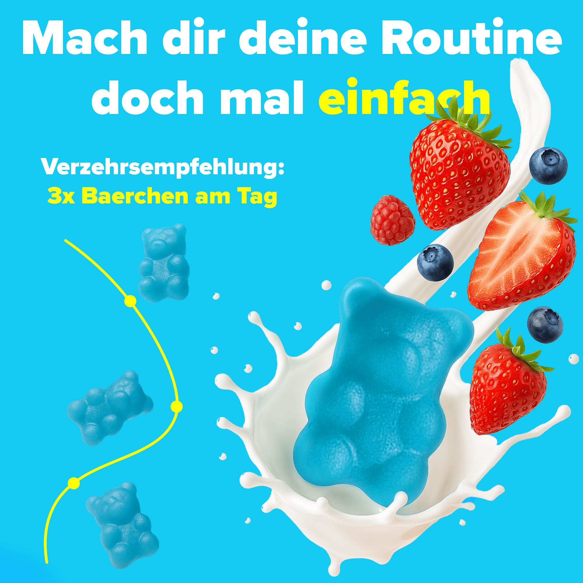 Kreatin Gummies Wildbeere 60 Stück