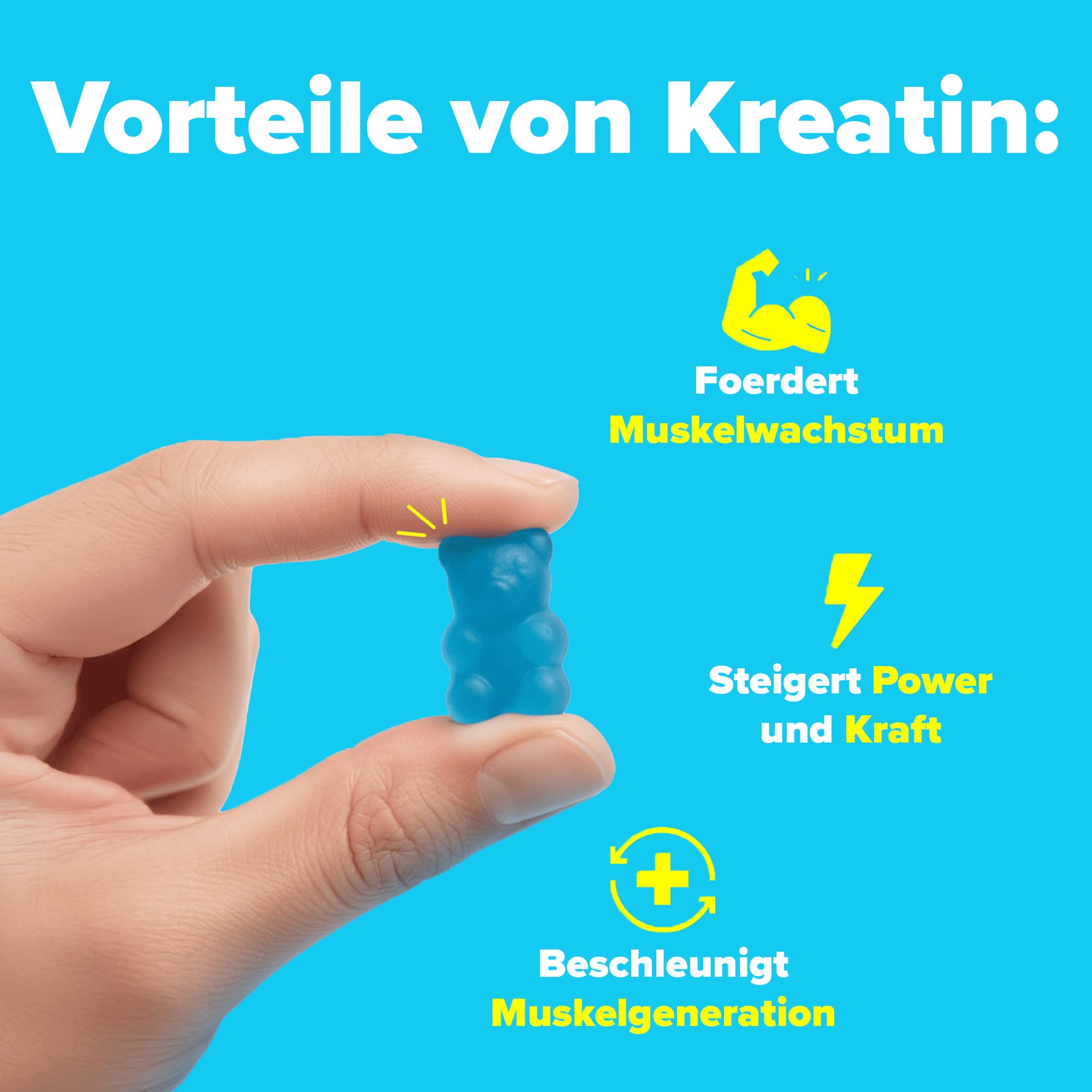 Kreatin Gummies Wildbeere 60 Stück
