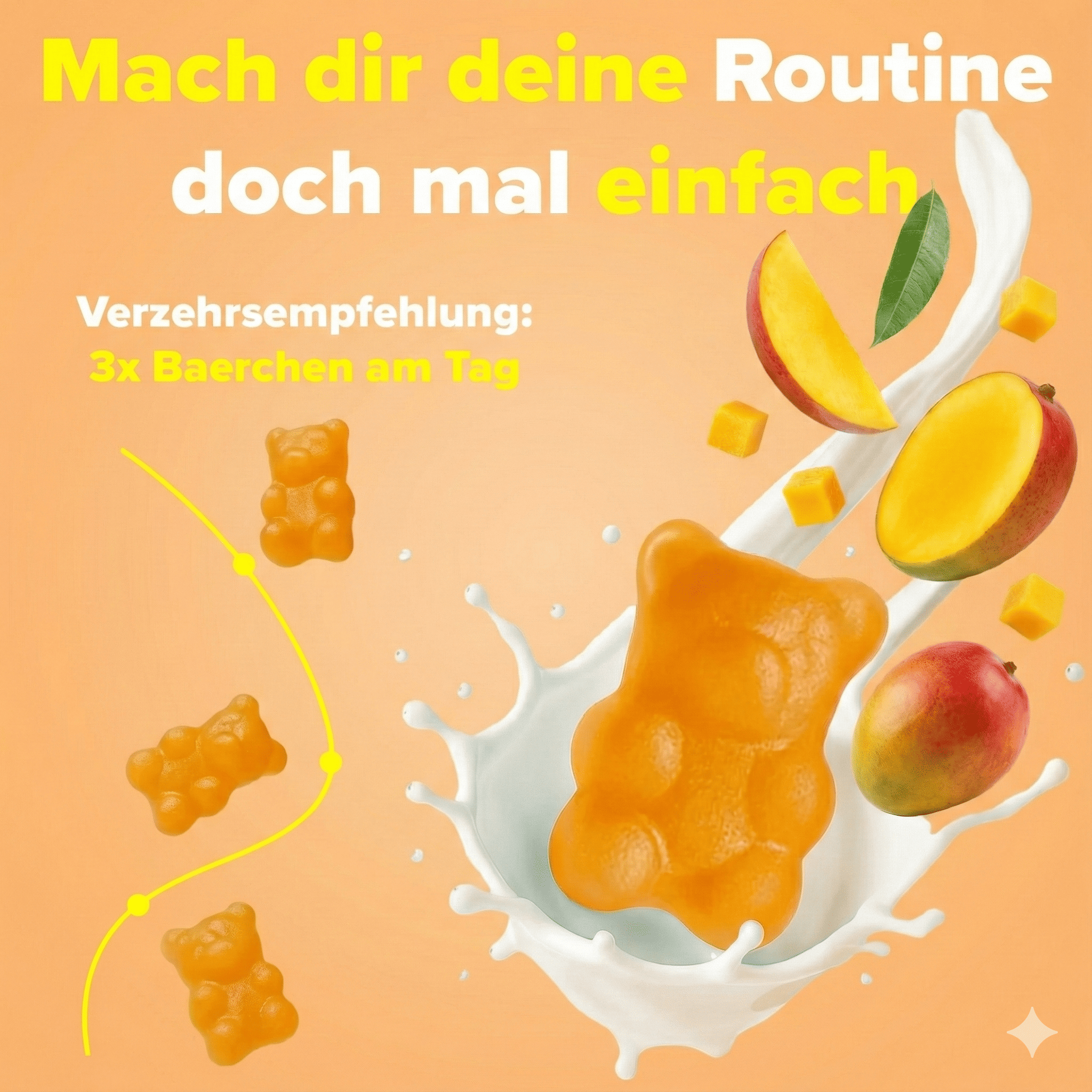 Kreatin Gummies Mango 90 Stück